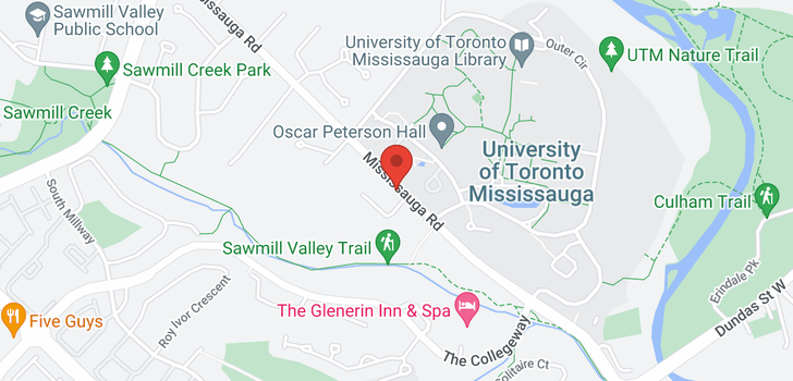 map of 3274 Mississauga Rd